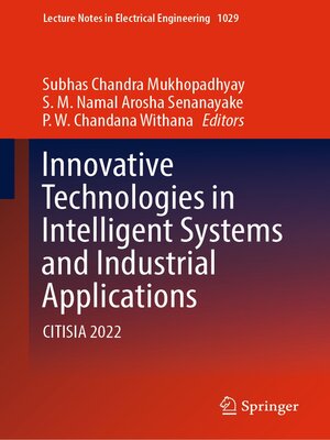 cover image of Innovative Technologies in Intelligent Systems and Industrial Applications